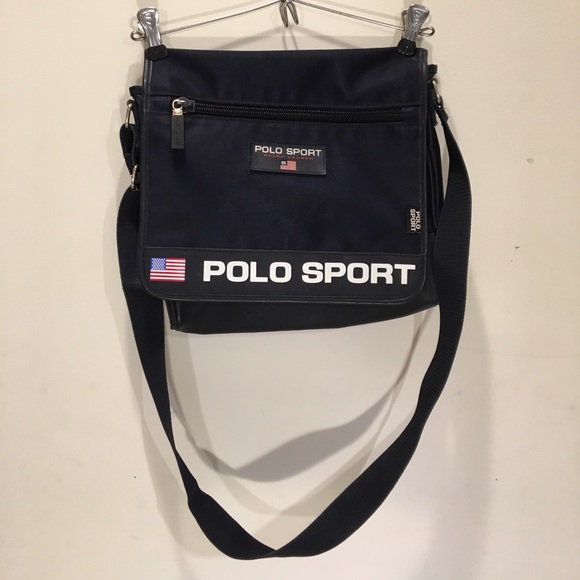 vintage polo sport shoulder bag